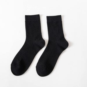 Hidden Piece Men's Classic Casual Cotton Socks - 5 Pairs in Black, White, Dark Grey, Light Grey, Brown (CMAXISNCS15)