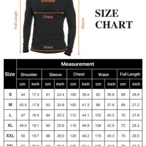 SIMIYA Mens Turtleneck Long Sleeve Shirts, Slim Fit Thermal Turtleneck for Men Basic Lightweight Thermal Underwear Top Black