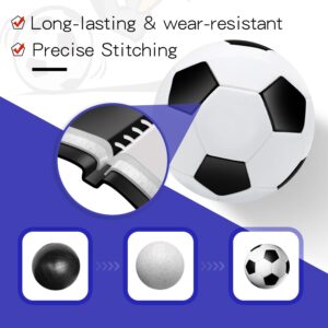 Zantrech 6 Pack Soccer Balls with Pump Needle, Size 3/4/5 Soccer Training Ball Practice for Kids,Youth and Adults, Soccer Ball Bulk