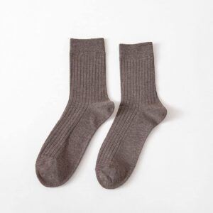 Hidden Piece Men's Classic Casual Cotton Socks - 5 Pairs in Black, White, Dark Grey, Light Grey, Brown (CMAXISNCS15)