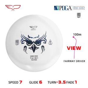 Yikun Disc Golf Disc Drivers Maximum Distance Golf Discs Speed Disc Golf Fairway Driver 165-170g for Outdoor Games Disc Golf Discs Beginners