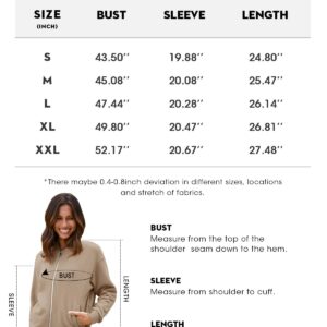 GeGekoko Womens Zip Up Sweatshirts Jackets Long Sleeve Casual Loose Outwear with Pockets Black