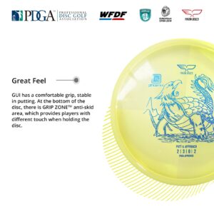 Yikun Disc Golf Putter Approach|Professional PDGA Approved Golf|Throwing Disk Golf Putter|170-175g| Stable Golf Discs Perfect for Outdoor Games and Competition