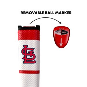 Team Golf MLB ST LOUIS CARDINALS Golf Putter Grip Team Golf MLB Golf Putter Grip (Multi Colored) with Removable Ball Marker, Durable Wide Grip & Easy to Control