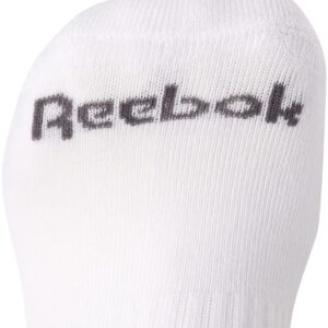 Reebok Men's Quarter Socks - 6 Pack Cushion Quarter Cut Ankle Socks for Men - Breathable Men's Athletic Socks (Size 6-12.5), Size 6-12.5, White Logo