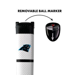 Team Golf NFL Carolina Panthers Golf Putter Grip NFL Golf Putter Grip (Multi Colored) with Removable Ball Marker, Durable Wide Grip & Easy to Control