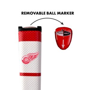 Team Golf NHL Detroit RED Wings Golf Putter Grip Team Golf NHL Golf Putter Grip (Multi Colored) with Removable Ball Marker, Durable Wide Grip & Easy to Control