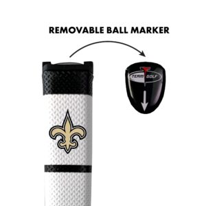 Team Golf NFL NEW ORLEANS SAINTS Golf Putter Grip Team Golf NFL Golf Putter Grip (Multi Colored) with Removable Ball Marker, Durable Wide Grip & Easy to Control