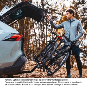 HYPERAX Special Combo - Volt eco with 2 X E-Bike Adapter - Platform Bike Rack for Car, SUV, Trucks, Sedan - for 2" Hitch Fits Up to 2 X 60 lbs Bike with Up to 5" Fat Tires - NO RV USE!