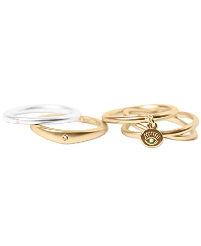 Lucky Brand Delicate Evil Eye Ring Stack