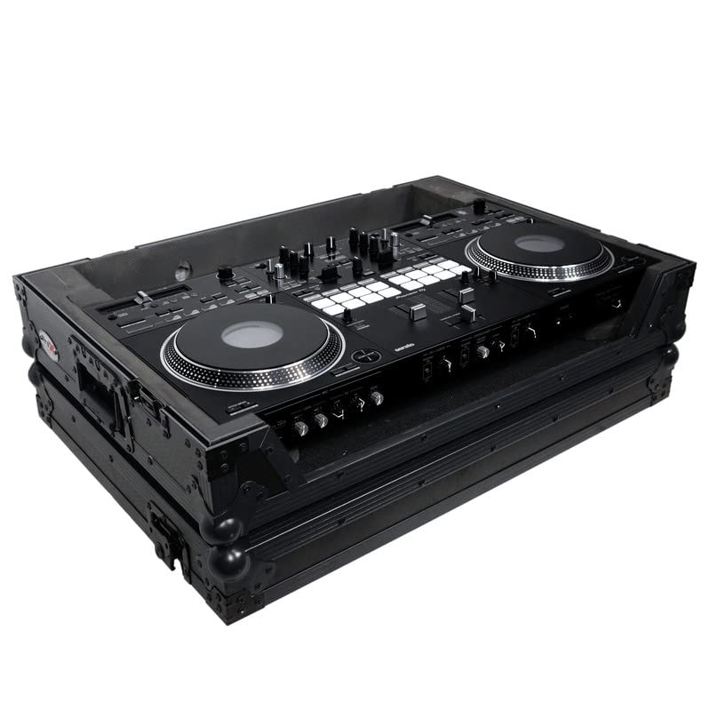 ProX ATA Style Flight Case for Pioneer DDJ-REV7 DJ Controller with Wheels - High-Density Protective Foam for Interior Support - Protective Finish on Laminated 3/8" Plywood - XS-DDJREV7 WBL