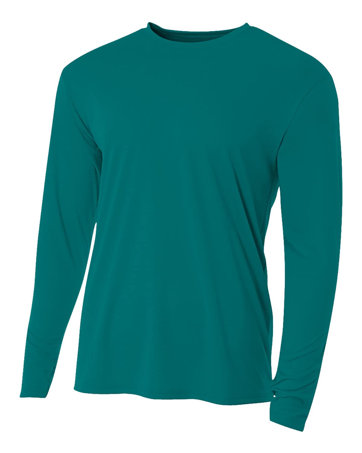 Apparel Globe Men's Cooling Performance Long Sleeve T-Shirt, Teal, X-Large