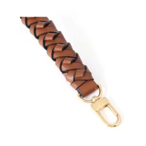 SMART DK Genuine Leather Braided Handle Compatible with Neonoe Strap for Metis Noe BB NM Beaubourg Hobo (BROWN)