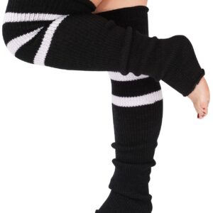 Plus Size Leg Warmers for Women, Long Leg Warmers Thigh High Leg Warmers Socks, Over Knee High Footless Socks Knit Leg Warmers