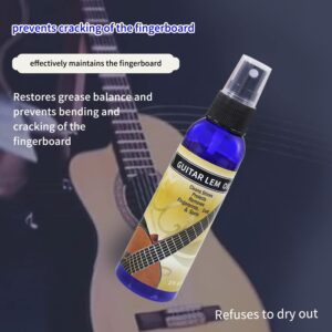 60ml Lemon Oil, Guitar Fretboard Care/Cleaning/Polishing Accessories, Fretboard Cleaner for Guitar, Bass, Ukulele