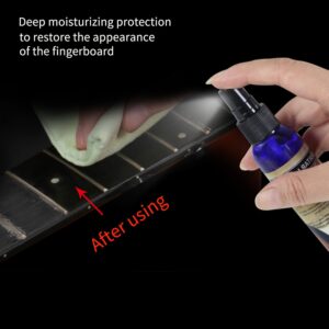 60ml Lemon Oil, Guitar Fretboard Care/Cleaning/Polishing Accessories, Fretboard Cleaner for Guitar, Bass, Ukulele