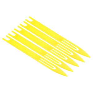 PATIKIL Netting Needle Shuttles 9#, 5 Pack Plastic Fishing Net Repair Tool, Yellow