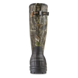 Guide Gear Men's Ankle Fit Camo Hunting Insulated Rubber Boots Waterproof Muck Rain Shoes, 1,600-gram Mossy Oak Country DNA 10D (Medium)