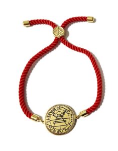 the secret seal of solomon + 72 names of god kabbalah king solomon seal coin bracelet red