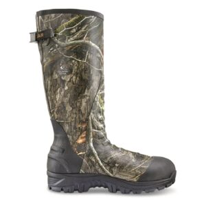 Guide Gear Men's Ankle Fit Camo Hunting Insulated Rubber Boots Waterproof Muck Rain Shoes, 1,600-gram Mossy Oak Country DNA 10D (Medium)