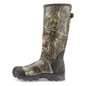 Guide Gear Men's Ankle Fit Camo Hunting Insulated Rubber Boots Waterproof Muck Rain Shoes, 1,600-gram Mossy Oak Country DNA 10D (Medium)