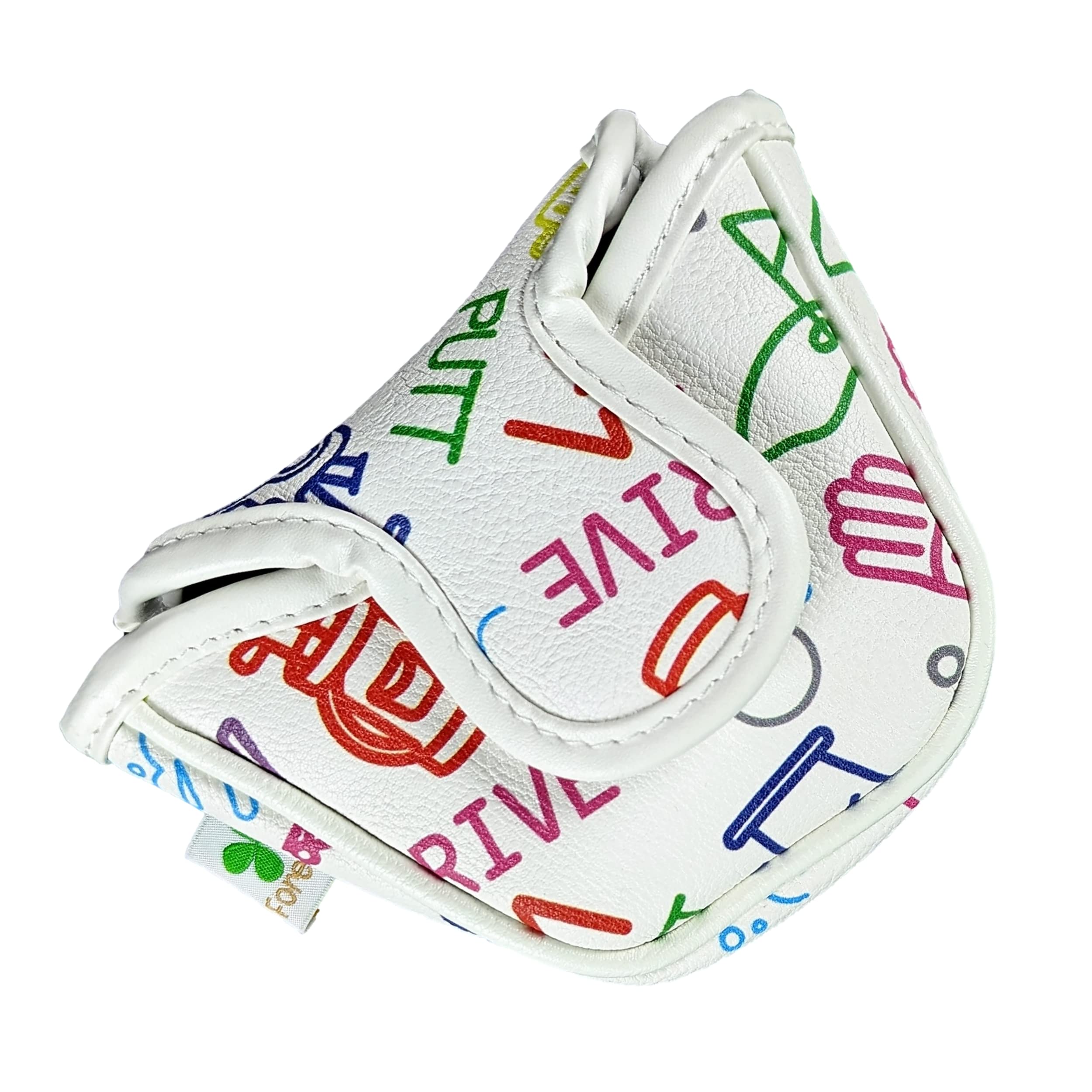 Foretra - Limited Edition Golf Icons Pattern Putter Headcover Quality PU Leather Magnetic Closure for Mallet Style Putters