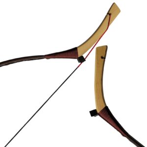 40Lbs/45Lbs/50Lbs Handmade Recurve Bow 52" Attila Mongolian Longbow Chinese for Archery Hunting Horse Riding (35Lbs)