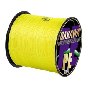 Fishing Lines 4 Braided Fishing Line 300M 100M PE Multifilament Carp Sea Saltwater Floating Wire Accessories Fishing Tool (Color : Yellow, Size : X4 300M 40LB 4.0)