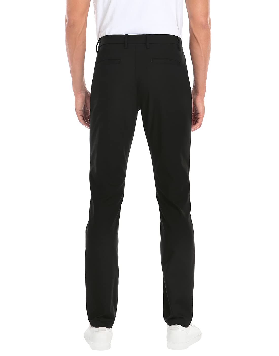 LRD Mens Stretch Golf Pants – Lightweight Performance Slim Fit Golf Pant for Men Black - 34W x 32L