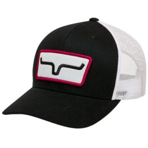 Kimes Ranch Caps The Cutter Trucker Horns Logo Patch Mesh-Back Ball/Black