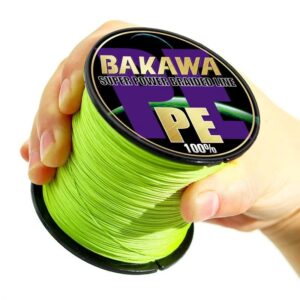 Fishing Lines 4 Braided Fishing Line 300M 100M PE Multifilament Carp Sea Saltwater Floating Wire Accessories Fishing Tool (Color : Green, Size : X4 100M 85LB 8.0)