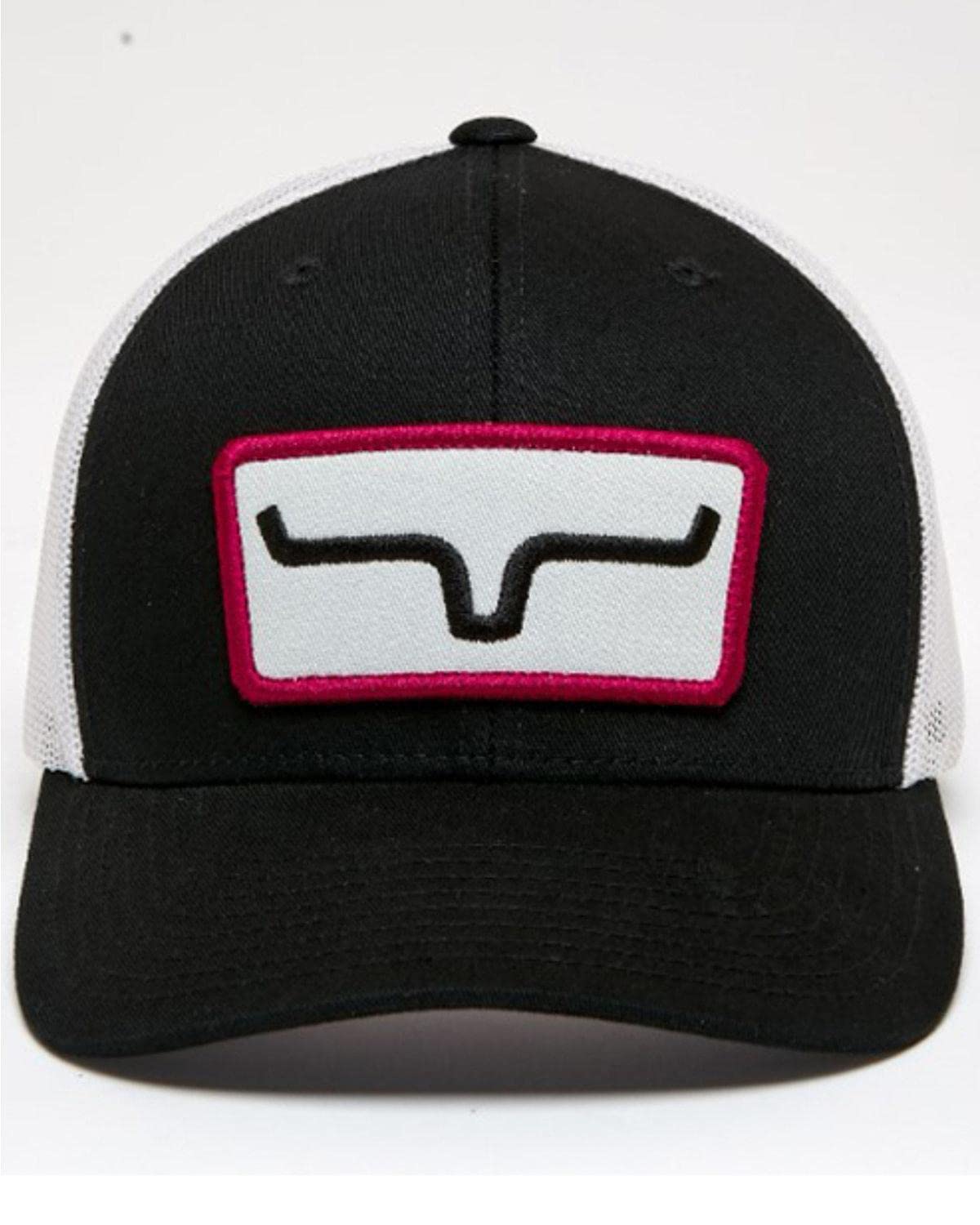 Kimes Ranch Caps The Cutter Trucker Horns Logo Patch Mesh-Back Ball/Black