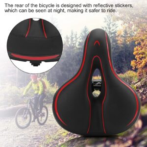 Bicycle Saddle Pad,Bike Seat Cover , Bike Saddle Cushion, Shock Absorption Bicycle Saddle Cushion Padwith Reflective Strip for Exercise, Mountain, Road, Stationary Spin Bike, Bike Seat Cover ,Bic