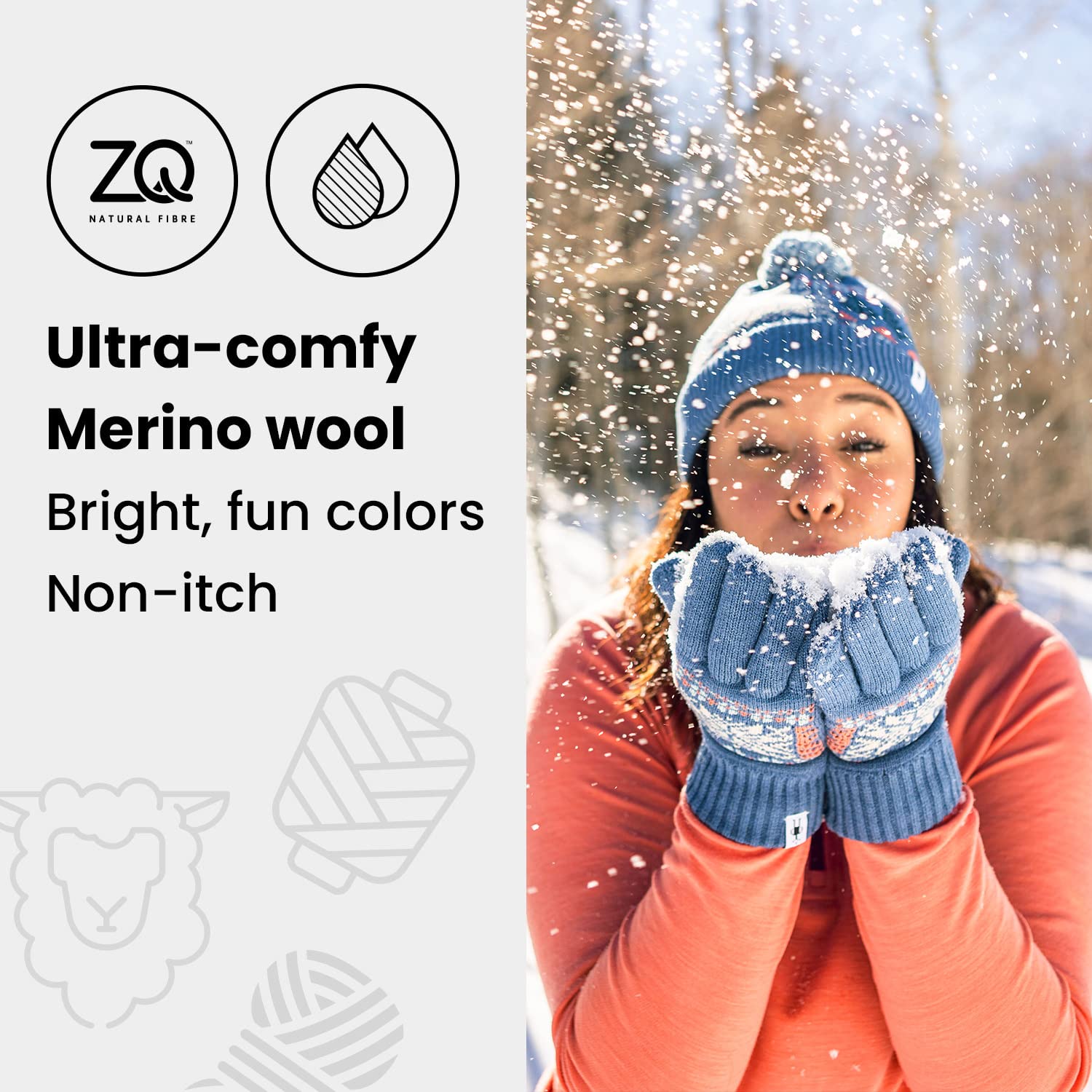 Smartwool Ridgeway Glove | Merino Wool Touchscreen Winter Gloves For Men and Women, Buck, Medium