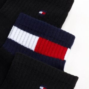 Tommy Hilfiger Men's Quarter Socks - 12 Pack Performance Cushion Comfort Socks - Breathable Athletic Socks for Men (7-12), Size 7-12, Premium Black