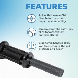 Chirp Focus Muscle Roller Handle, Muscle Roller Handle for Deeper Massage, Equipment for Muscle Recovery, Best Combined with The 4-Inch Focus Wheel, Handle for Roller Wheels - 15.5" (39cm)