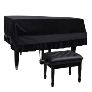 yajun grand piano cover dustproof baby grand piano protective cover washable with velvet full triangle piano cover 62.9"x59"x19.6"