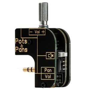 myVolts Pots and Pans - potentiometer volume control with pan mode and mute button