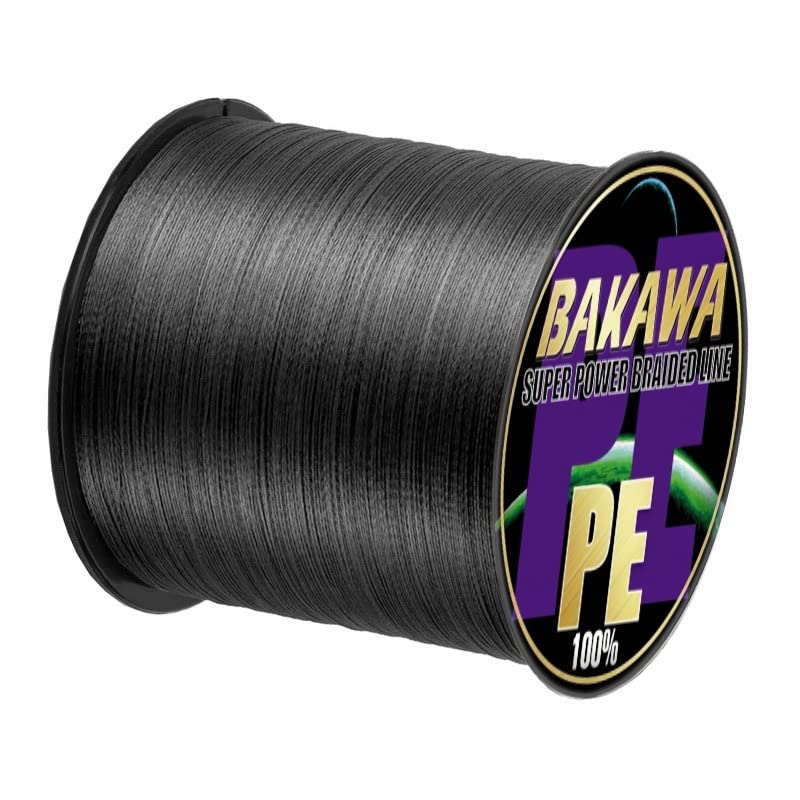 Fishing Lines 4 Braided Fishing Line 300M 100M PE Multifilament Carp Sea Saltwater Floating Wire Accessories Fishing Tool (Color : Black, Size : X4 300M 65LB 6.0)