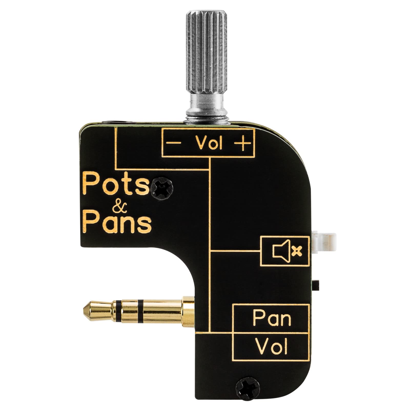 myVolts Pots and Pans - potentiometer volume control with pan mode and mute button