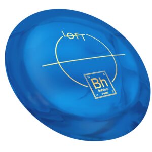 LOFT Discs Bohrium | Maximum Distance Disc Golf Driver | 170-174g | Unique Rounded Rim | Understable Distance Driver | Glidey & Fast Flight | Colors May Vary (Alpha Plastic)