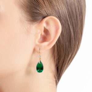 Austrian Crystal Teardrop Dangle Drop Earrings for Women