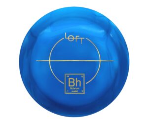 loft discs bohrium | maximum distance disc golf driver | 170-174g | unique rounded rim | understable distance driver | glidey & fast flight | colors may vary (alpha plastic)