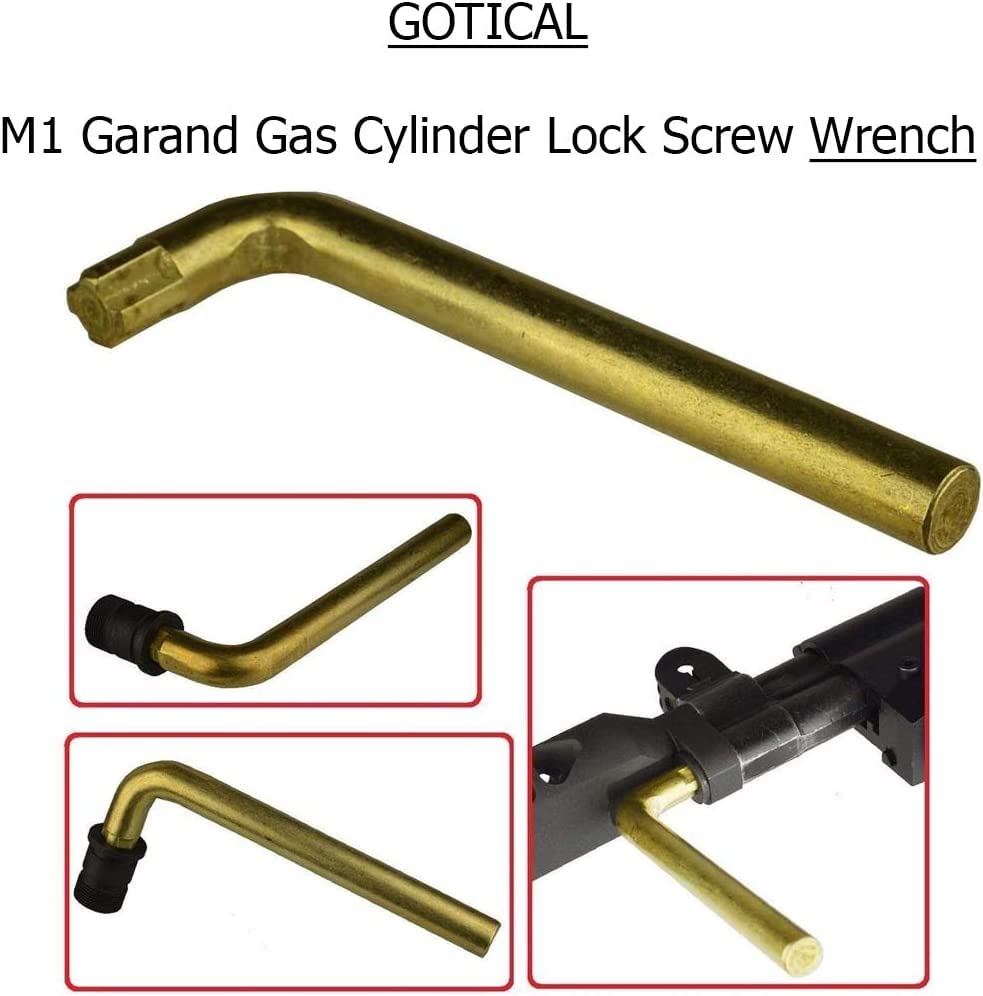 GOTICAL Combo of 5 Items - M1 Garand Receiver Insert, Cleaning Kit, Gun Cleaning Patches, Cotton Swabs, & Wrench, Safety and Maintenance, Durable Material