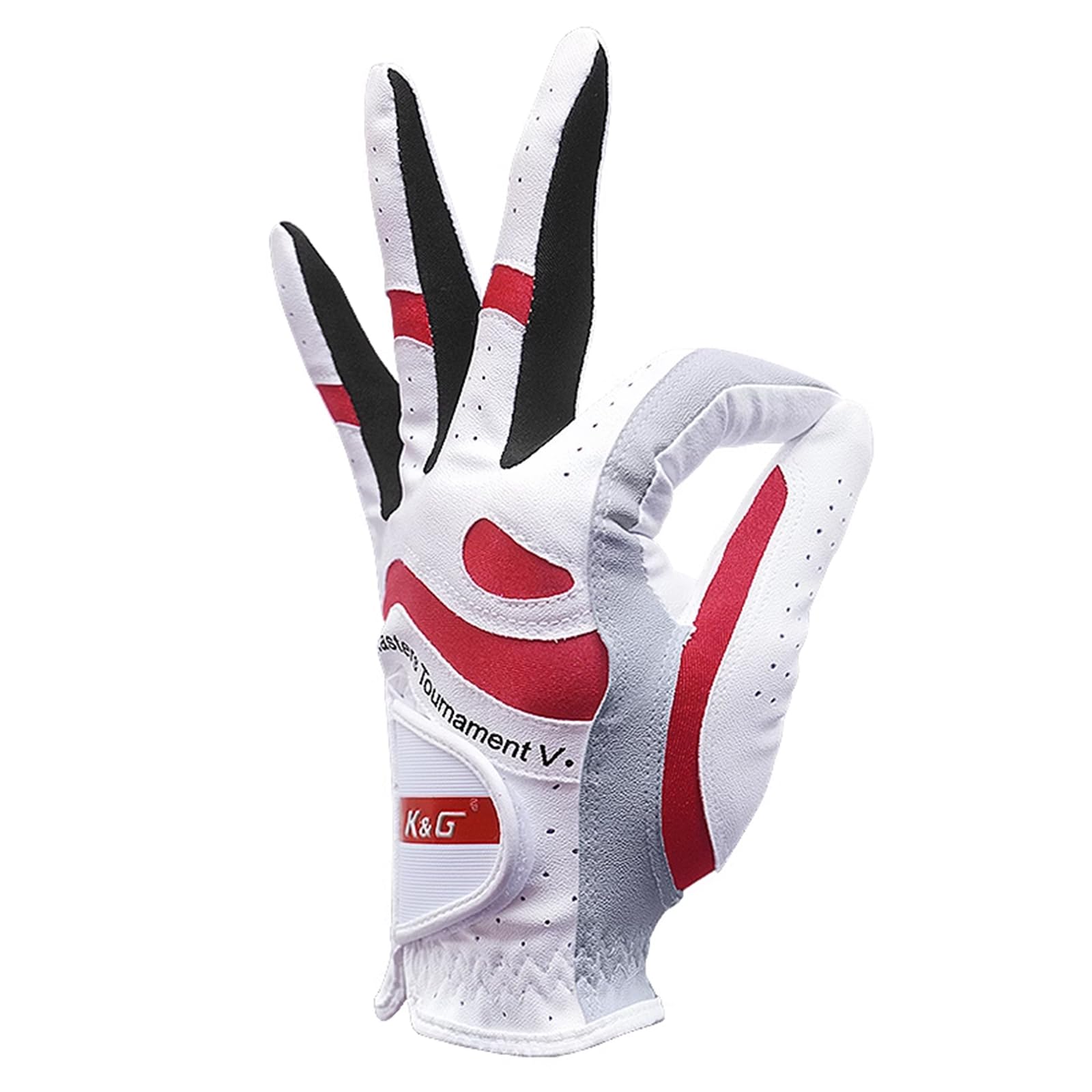 IPENNY Men Golf Breathable Glove Synthetic Leather Left Hand-Golf Gloves All Weather Grip Gloves Worn on Left Hand