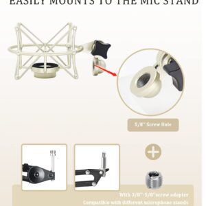 TLM 103 Shock Mount - Microphone Mount Compatible for Neumann TLM 103 M147 Condenser Mic by SUUNTOK,Silver