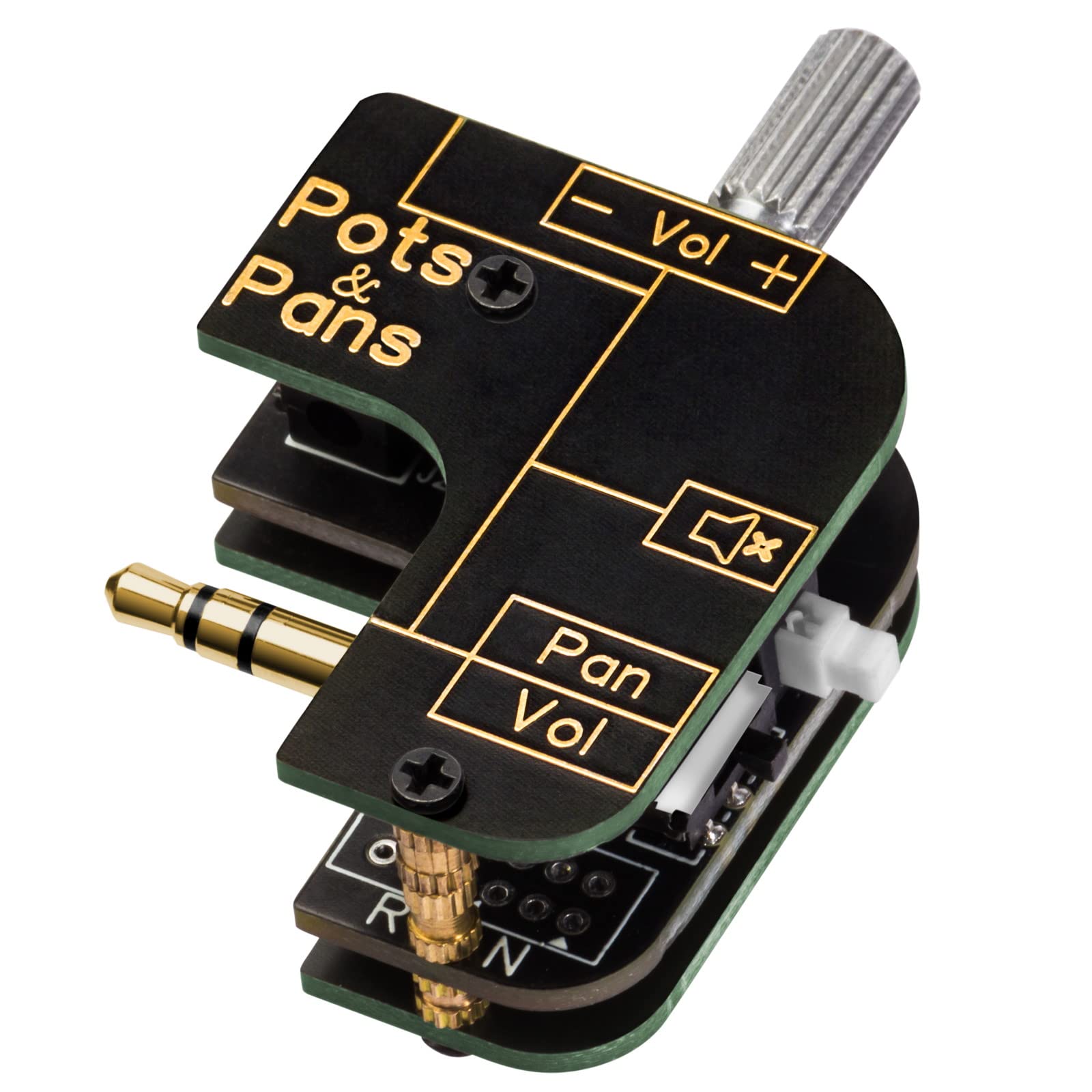 myVolts Pots and Pans - potentiometer volume control with pan mode and mute button