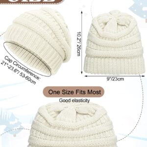 Foaincore 9 Pieces Slouchy Winter Hats for Women Knit Beanie Hats Warm Skull Caps Thick Winter Beanies