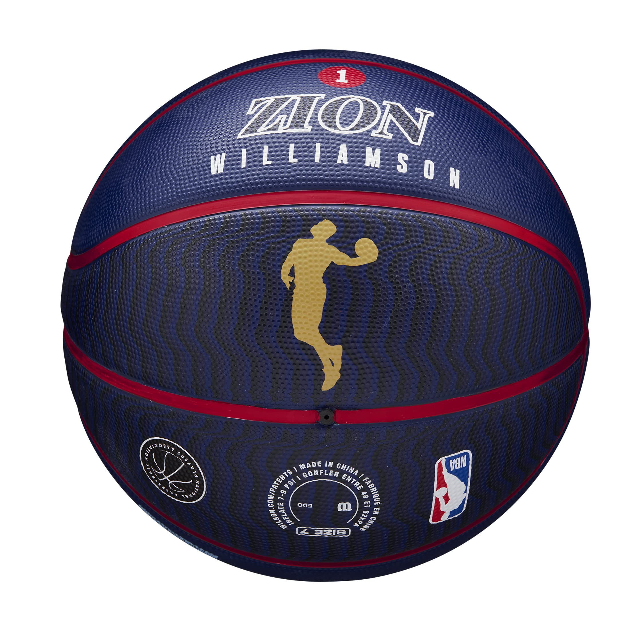 WILSON NBA Player Icon Outdoor Basketball - Zion Williamson, Size 7-29.5"