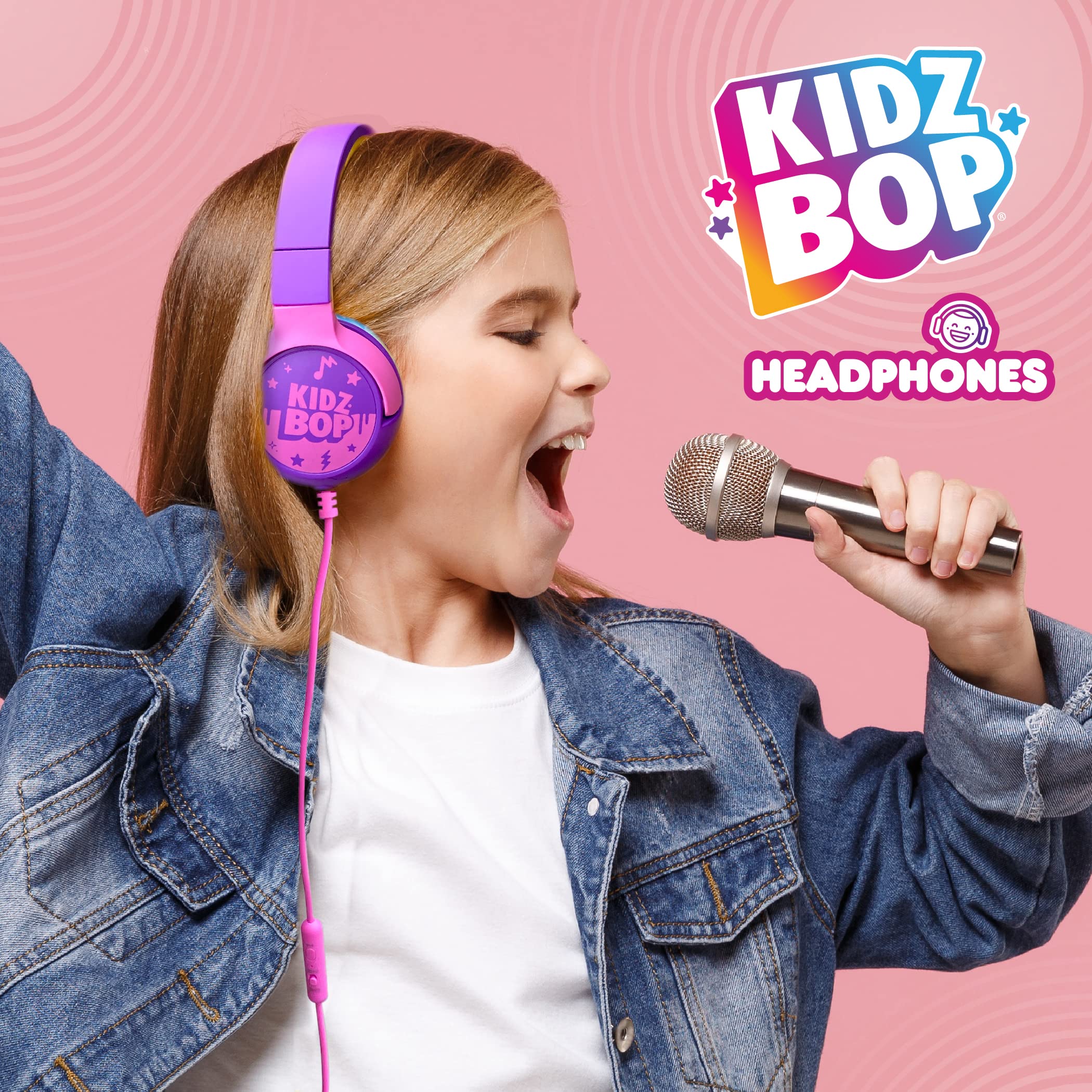 Bundle - Kidz Bop Wired Headphones and Bluetooth Microphone